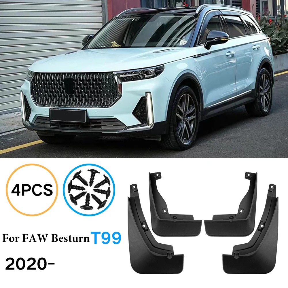 

4PCS For FAW BESTURN T99 2020- Mudguard Fenders Mudflaps Guard Mud Flap Splash Mudguards Car Accessories Front Rear