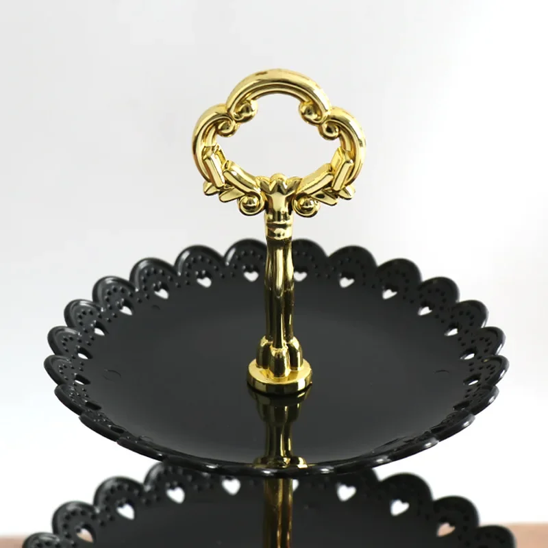 3Layer Cake Stand Cupcake Tray Stackable Dessert Fruit Plate Party Shelf Tool