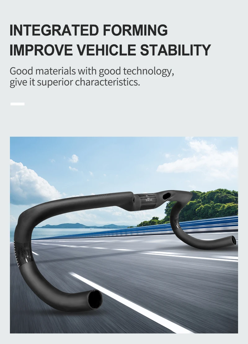 Description Picture 5 of itemRide with Carbon Handlebar Bikes Internal Road Handlebar - 31.8 * 400/420/440mm