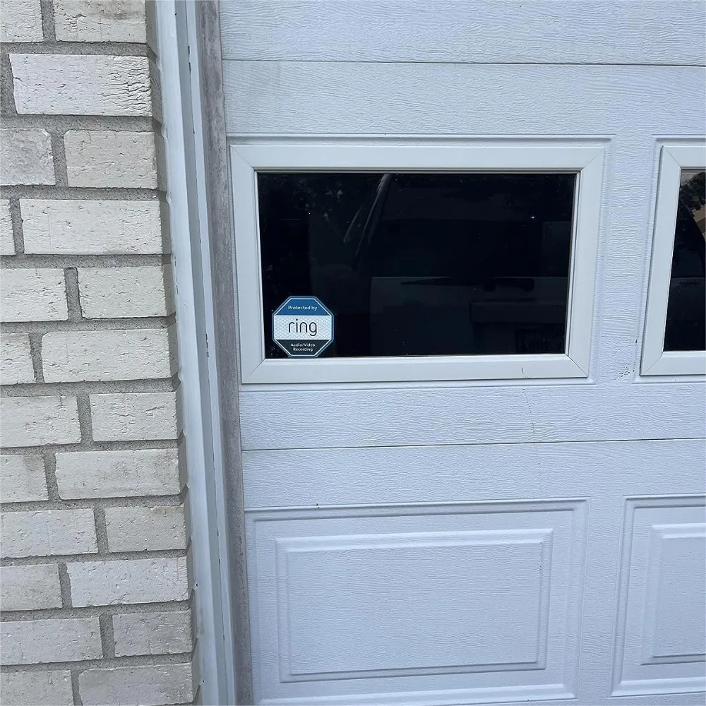 Enhanced Security Warning Stickers - Protected by Audio/Video Recording
