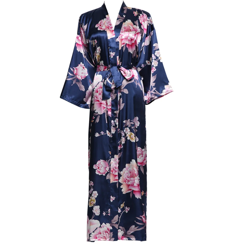 BRIDAL KIDS/ADULT Robes  Bridesmaids Robes Silk Satin Floral Robe Kimono