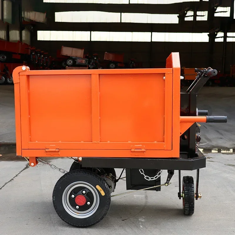 Hand Dump Cart Waste Bin Garden Trolley For Construction Transport And Carrying Waste