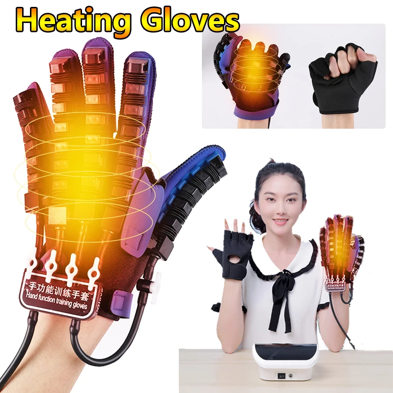 

Upgraded Heating Rehabilitation Training Robot Gloves with Voice Prompts Stroke Hemiplegia Hand Function Recovery