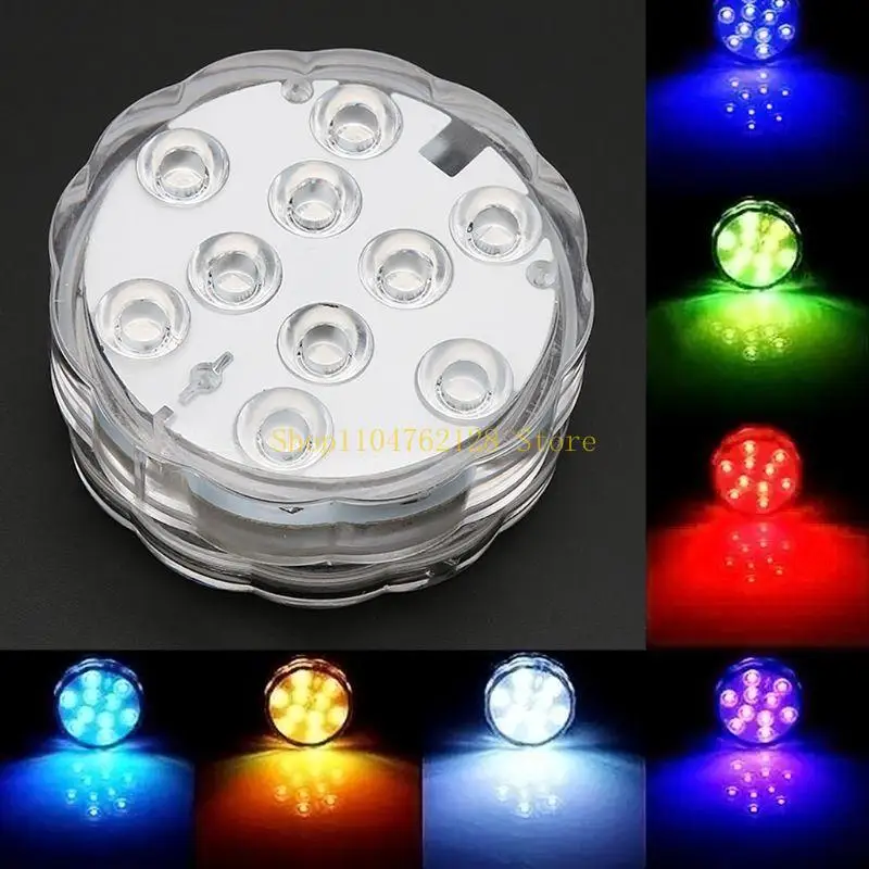수중 LED 조명 리모컨 방수 RGB 멀티 컬러 10-LED L 베스트 세일