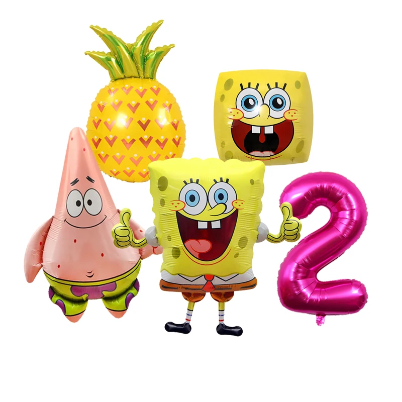 SpongeBob Themen-Party Deko-Ballons Kindergeburtstag Babyparty Ballon-Set – Detail 20