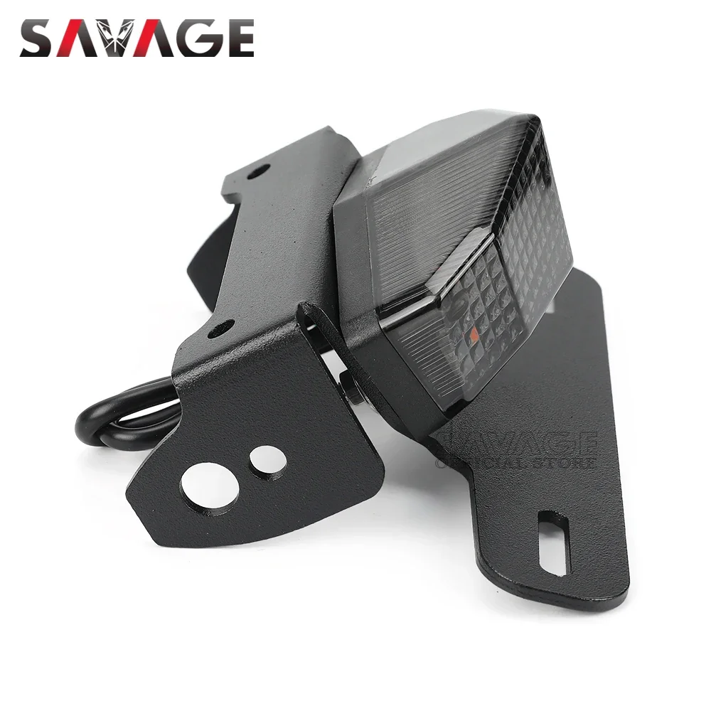 DRZ400 License Plate Holder LED Turn Signal for SUZUKI DRZ400SM DRZ 400 SM/S/E Motorcycle
