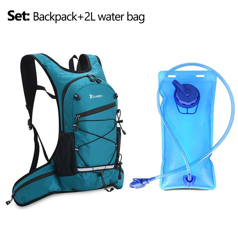 2Liter Water Bag Backpack Set MTB Bike WaterBag Rucksack Bicycle Hydration Backpack Cycling Sports Refill Water Bladder Knapsack 4