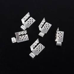 4 Pcs Heating Film Clamps Special Silver Connectors Minco Heat High Quality Electric Floor Heating Film Clips Accessories