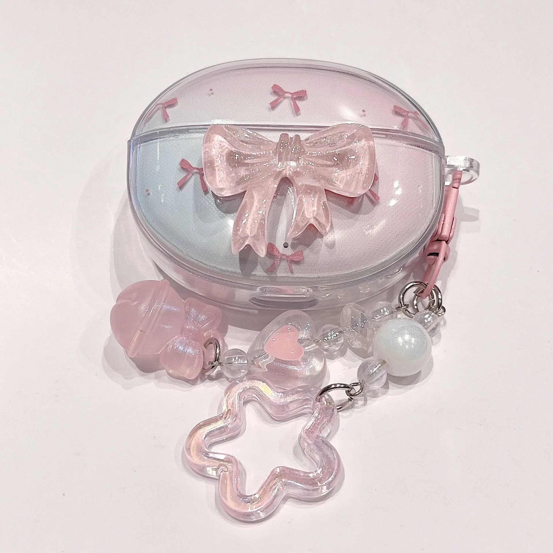 Cartoon Flower Butterfly Pendant Protective Headphone Case - Cute and Soft Design