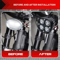 ⁦סט פנס קדמי לאופנוע עם מתג, תאורת LED בהירה בצבע לבן, מתאים ל-Sur-Ron Ultra Bee - Segway Off-Road⁩ – תמונה ⁦6⁩