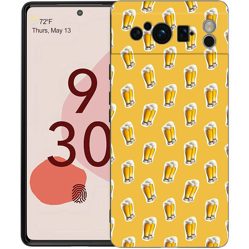 Beers Alcohol Bubble Shockproof Silicone Phone Case Cover