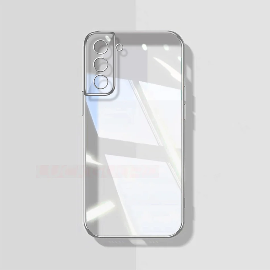 Clear Luxury Plating Bumper Shockproof TPU Phone Case