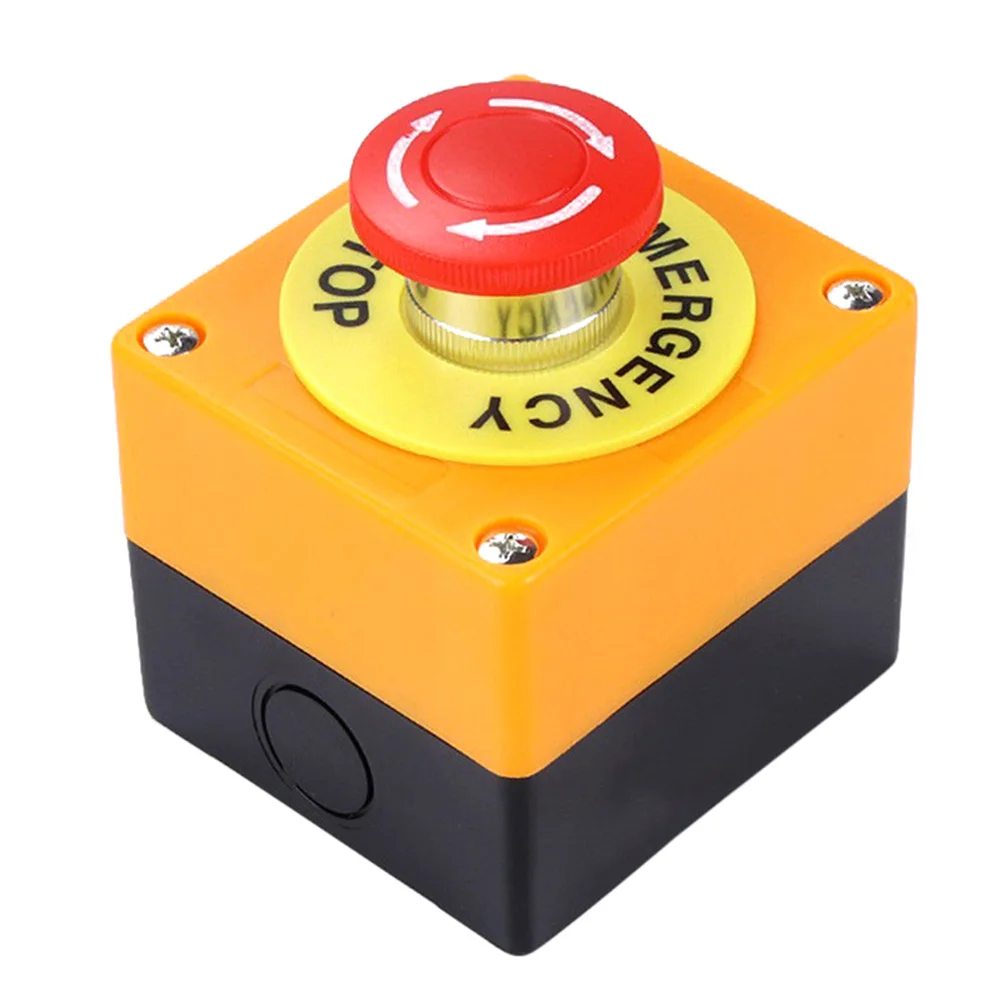 1 NO 1 NC 10A 660V Emergency Stop Push Button Red Mushroom Switch Station