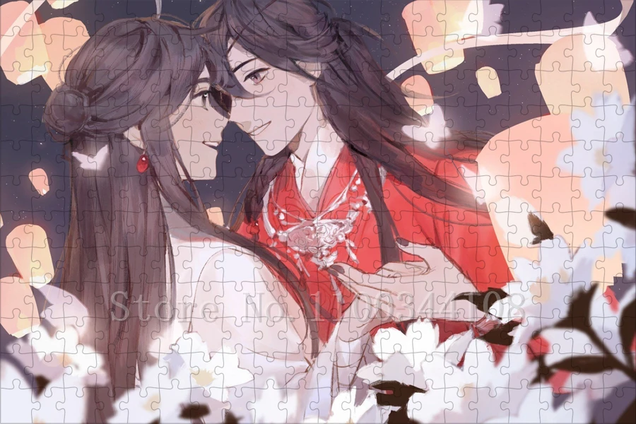 Jigsaw Puzzles Educational Puzzles Mini Jigsaw Puzzle Anime Tianguancifu Puzzles Heavenly Official Blessing Jigsaw Puzzles