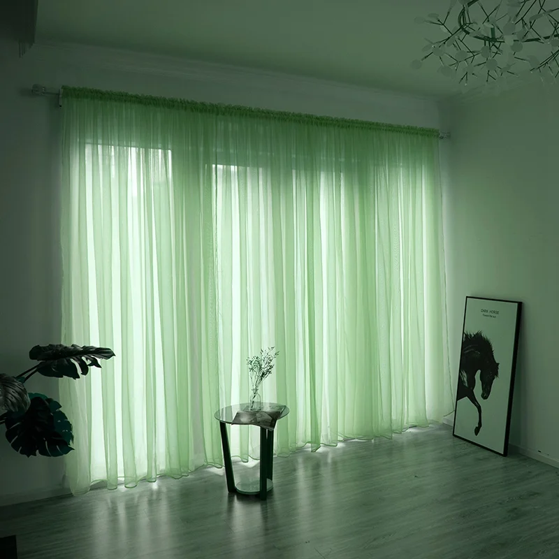 Description Picture 5 of itemTulle Window Curtain Living Room Window Screening Decorative Soft Hanging Cloth Home Bedroom Supplies Cortinas