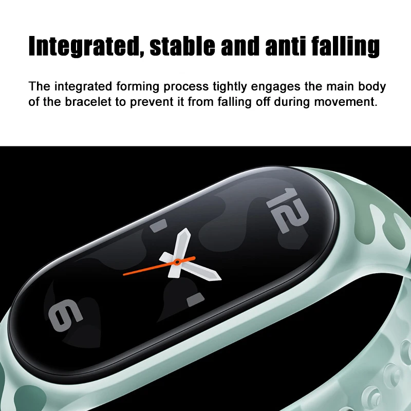 Smart Bracelet For Xiaomi Mi Band 7 Fluorescent Camouflage Wristband Silicone Replaceable Strap For Xiaomi Mi Smart Band 7 6 5 4