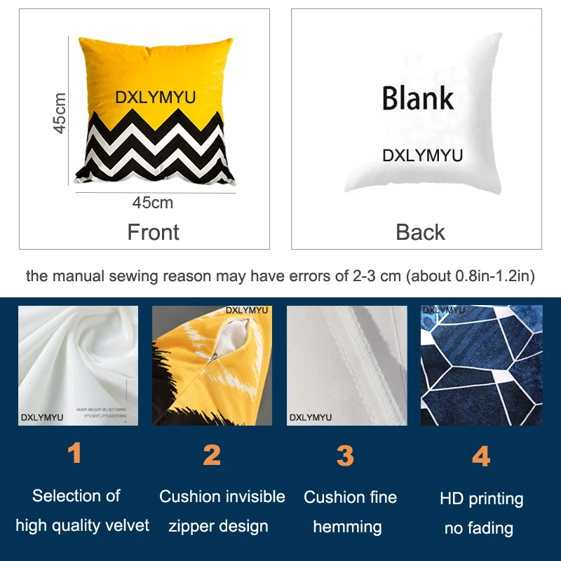 ��ä�ο� ���� �׸� ���� ���� ���̽� ���� Ȩ ��� ��� ���� Ŀ�� �簢�� ħ�� ���� �ε巯�� ����, 45x45cm