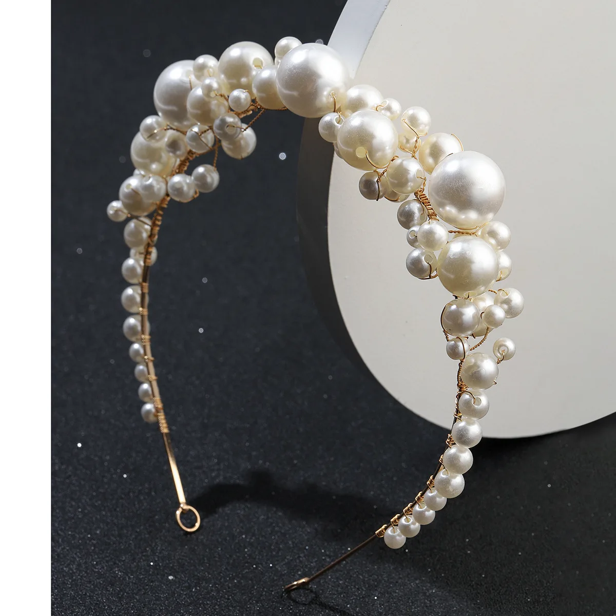 

Full Pearls Women Hairbands Sweet Headband Hair Hoops Holder Ornament Head Band Lady Elegant Fashion Hair Accessories