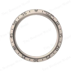 Sleek Metal Bezel Ring with Time/Speed Scale Protective Cover - Watch 4 5 44mm (RtGB - A)