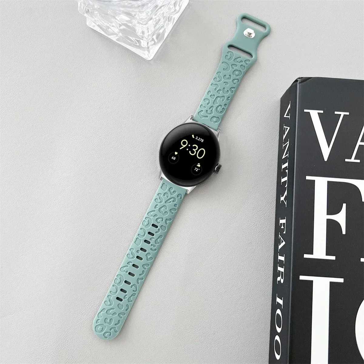 Engraved Silicone Sport Wristband Bracelet - Universal Fit 41mm/45mm