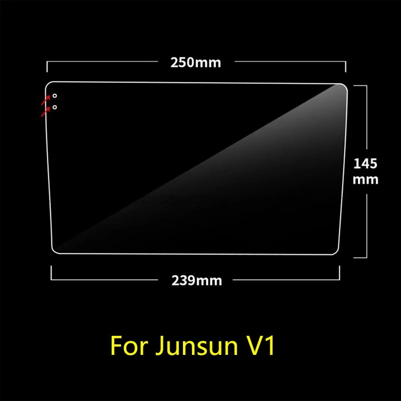 Tempered Glass Screen Protective Film For Junsun V1 10.1 inch 9 inch Car Sticker Radio Stereo DVD GPS LCD Screen anti-scratch 