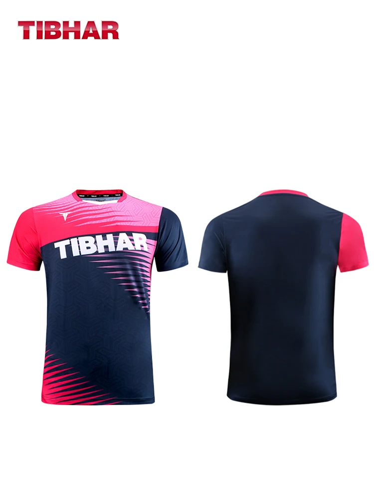 Sport T Shirt Tibhar 02301 Men Women Table Tennis T-shirt Short Sleeve Shirts Clothes Sportswear Top Ping Pong T Shirt badminton table tennis clothes set
