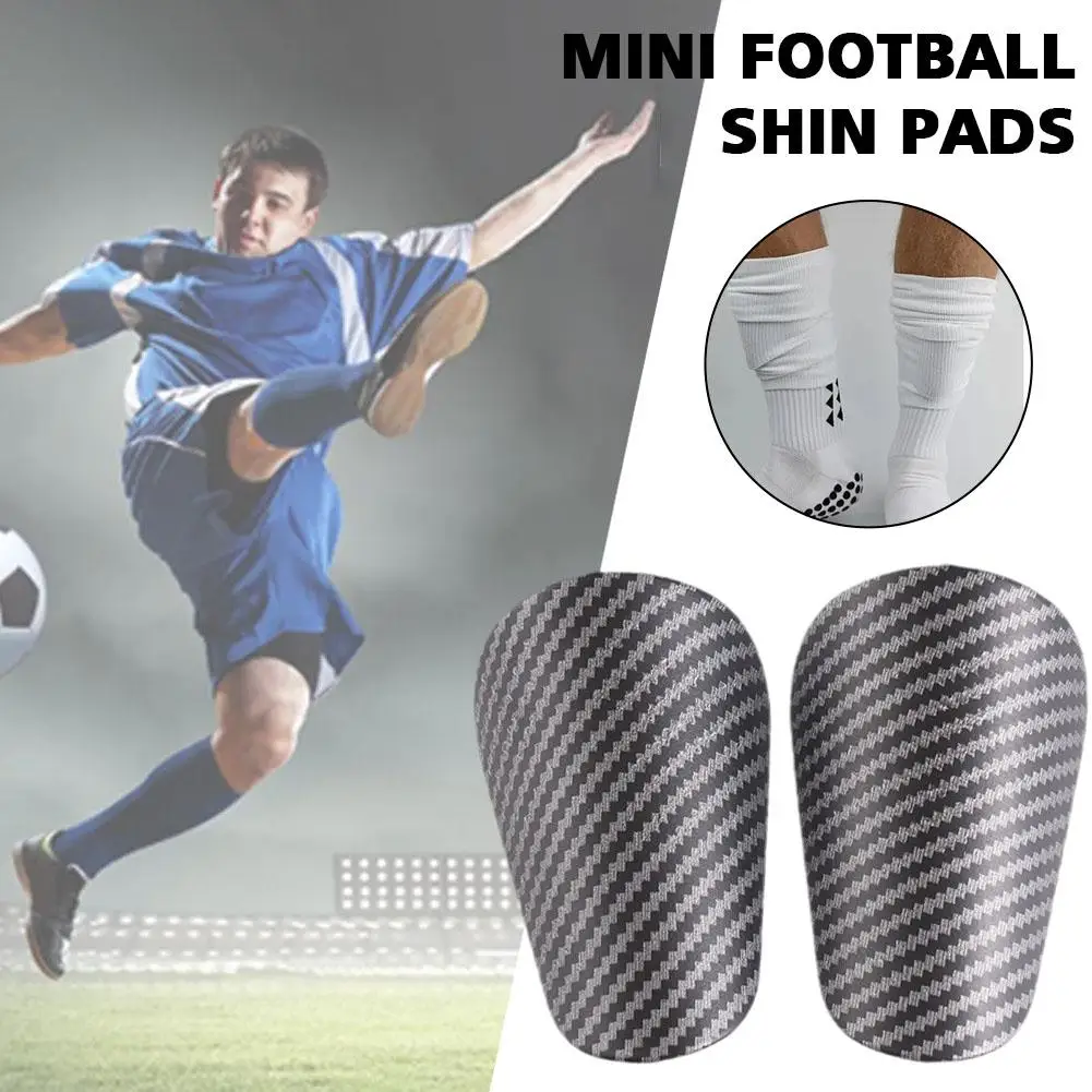 

1 Pair Mini Football Shin Pad Wear-resistant Shock Leg Shank Absorbing Protector Soccer Lightweight Board Training Portable C6T7