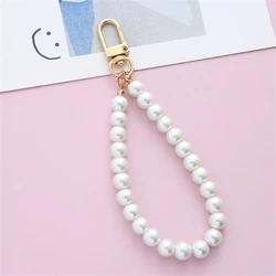 Elegant Simulated Pearl Key Chain Beaded Bag Pendant (D)