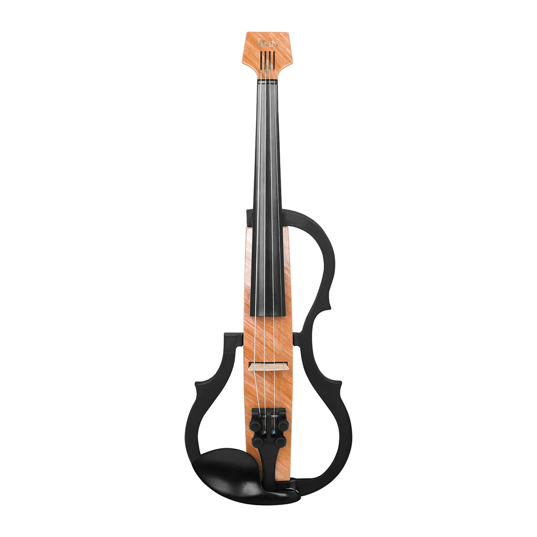 Electric Violin 4/4 Professional Headless Carbon Fiddle Violin with Bow Headphone Cable Shoulder Rest Carry Case Accessories