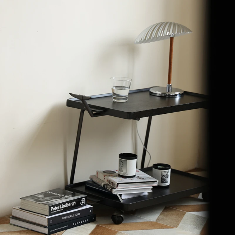 

Middle ancient movable small cart, sofa, storage, small household coffee table, dining