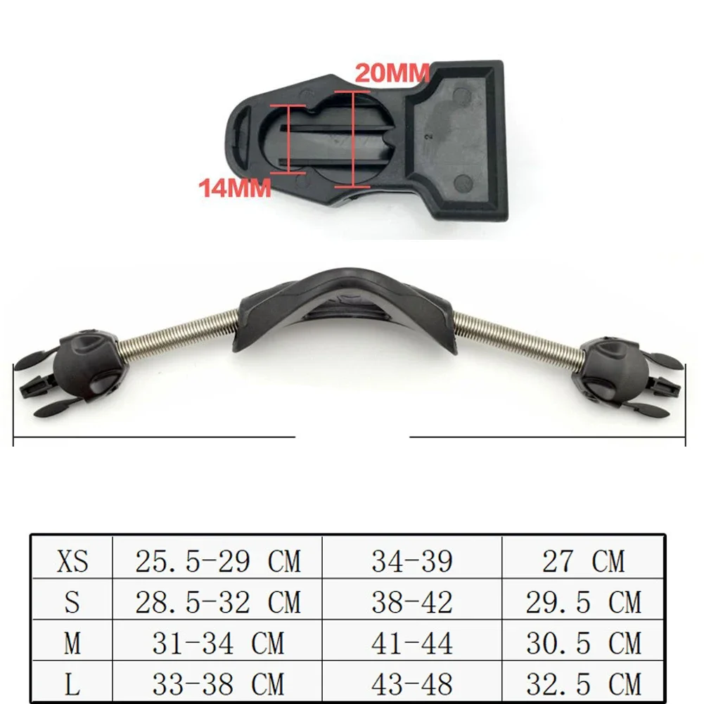 2Pcs 스쿠버 다이빙 스테인레스 스틸 스프링 핀 스트랩 미끄럼 방지 핀 스트랩 XS/S/M/L 4 색 스쿠버 다이빙 액세서리 부품 보호