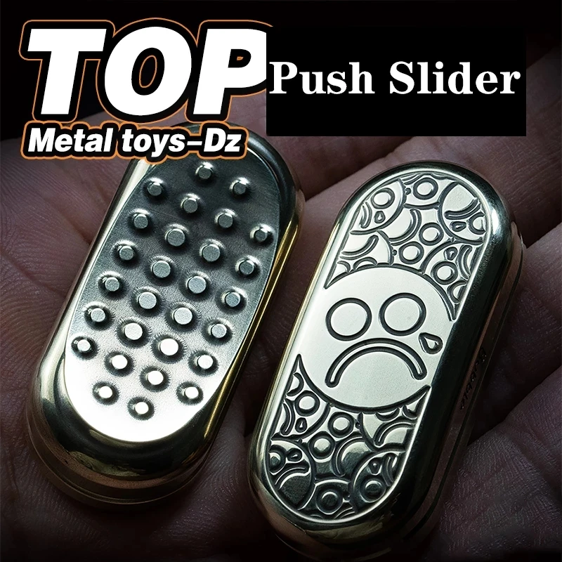 EDC Metal Fidget Slider Magnetico Push Stress Relief - Foto 10