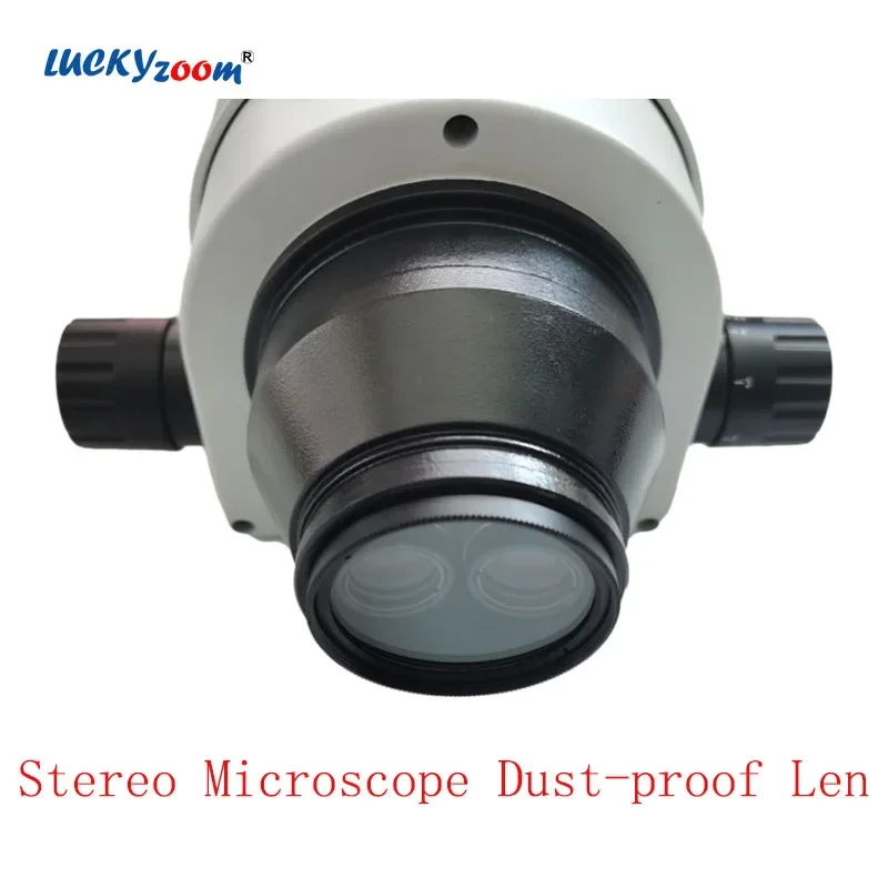 48mm Microscope Auxiliary Barlow Len 5MM Thickness Dust-proof Objective Glass For Stereo Microscopio Dust Smoke Oil Protection 2