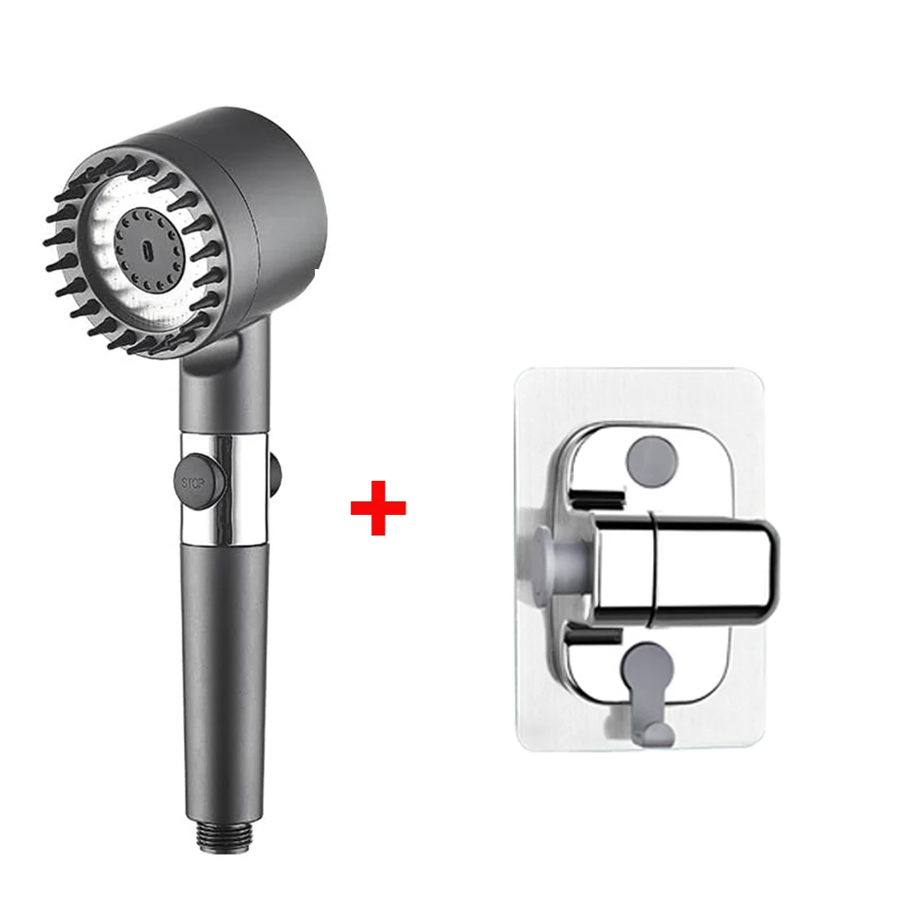 High-Pressure Water-Saving Handheld Showerhead with Multi-Mode Massage and Filter System