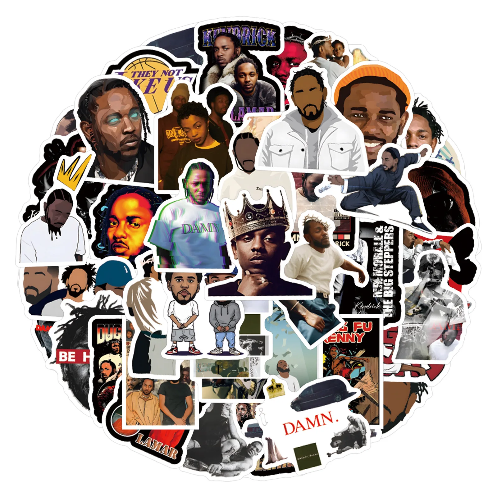 10/30/55PCS Kendrick Lamar Rap Singer Graffiti Stickers DIY