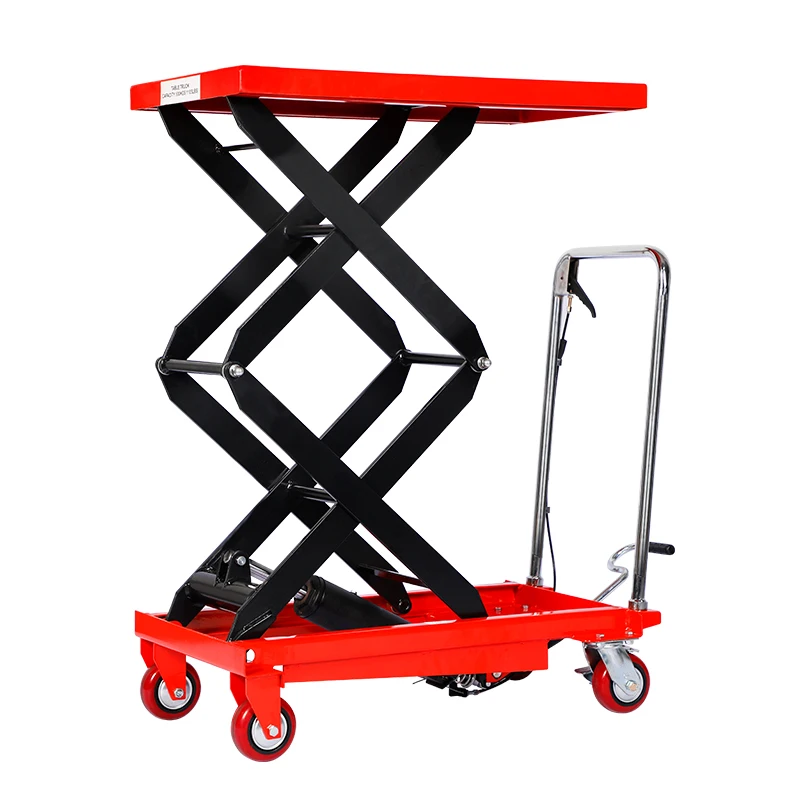 YY Manual Hydraulic Lifting Flat Wagon Electric Mobile Small Lifting Machine