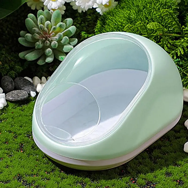 Hamster House Chinchilla Hamster Bathtub Box Transparent Beds Small Animal Habitat Hamster Bathing Bowl Sand Bath Box For Small - Image 4
