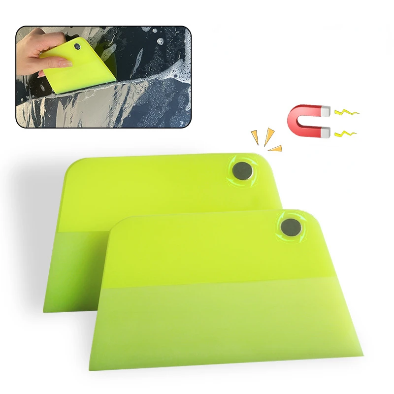 Car PPF Squeegee Anti-scratch Magnet Squeegee TPU Coating Soft Scraper Film Vinyl Spatula Tools Glass Cleaning Water Wiper vinyl squeegee window tinting squeegee automotive film tools