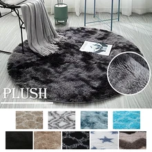Bubble Kiss Fluffy Round Rug Carpets for Living Room Home Decor Bedroom Kid Room Floor Mat Decoration Salon Thicker Pile Rug