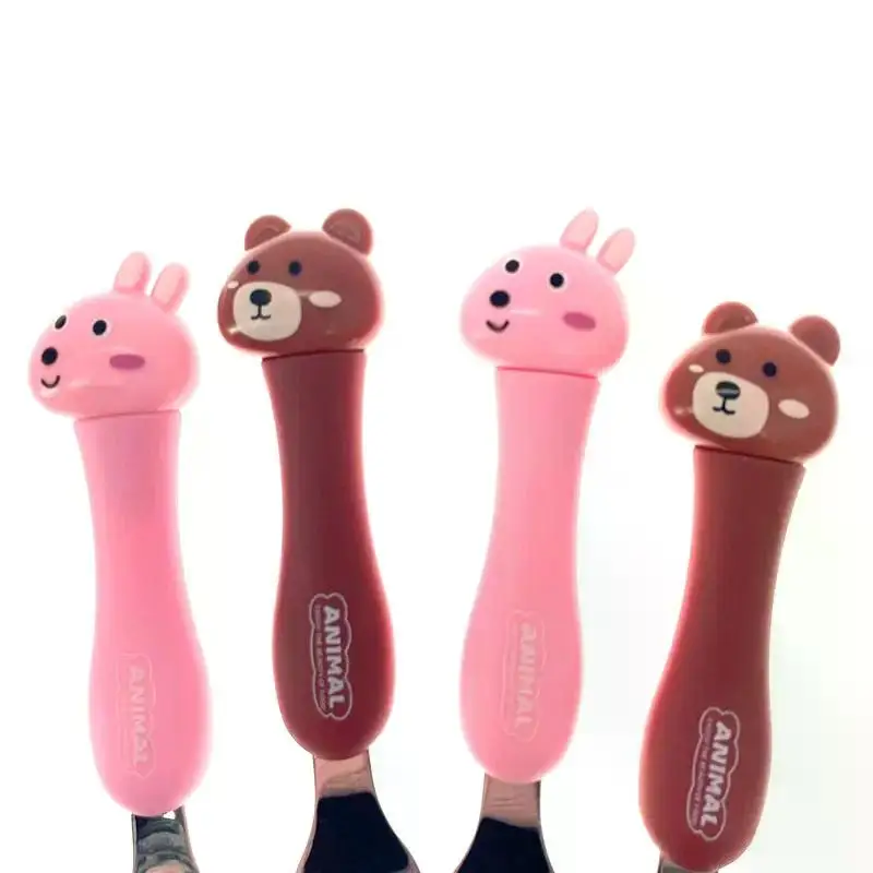 Tableware Cartoon Kids Spoon Fork Set Dessert Spoon for Children