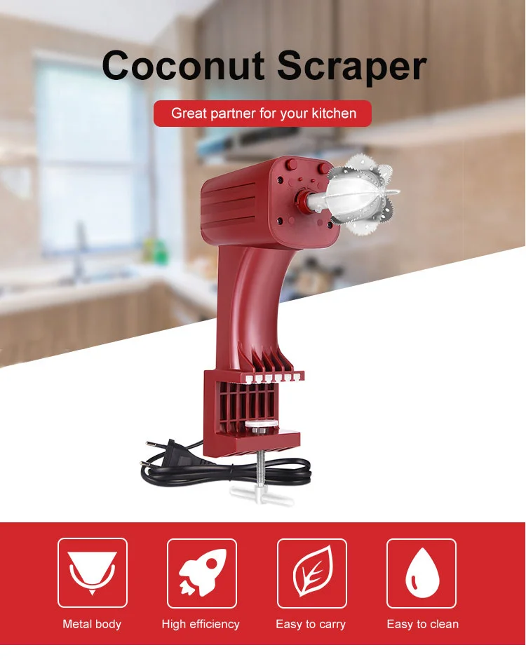 Best Selling Trade Assurance Coconut Grater Electric Blade Scraper