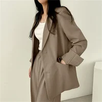 Elegant Office Lady Business Suit Set Blazers 2026 Spring New Women's Clothing Suit Jacket Casual Pants Set Wide Leg Suit Pants - Image 3