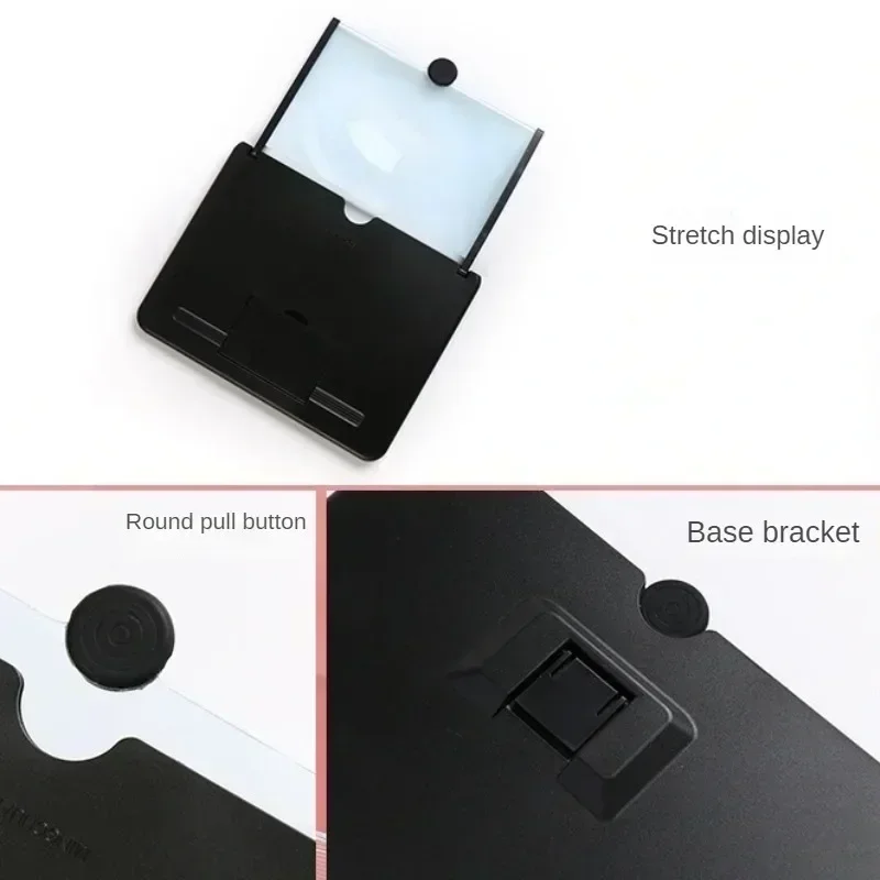 10/12/14Inch 3D Screen Amplifier Mobile Phone Screen Video Magnifier for Smartphone Enlarged Phone Stand Bracket Mobile phone screen amplifier