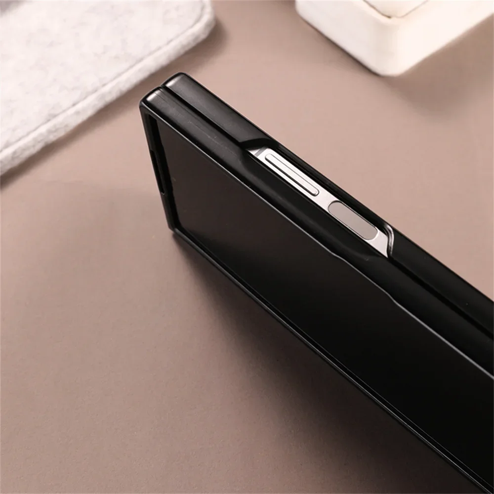 Premium Cloth Pattern Magnetic Case for Galaxy Z Fold Series with Wireless Charging Support