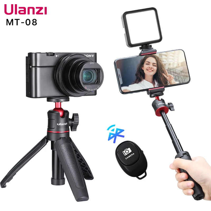 VIJIM ulanzi MT-08 skládací stativ pro telefon mini přenosné selfie stick1/4''screw ballhead univerzální pro kamera DSLR příslušenství