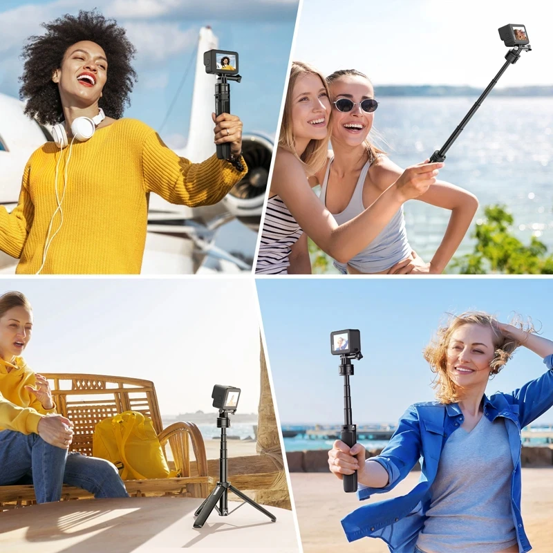 Ulanzi MT-74 Go-Quick II Magnetic QR Action Camera Extension Tripod Selfie Stick For Gopro 13 12 for Insta360 X3 for DJI Action