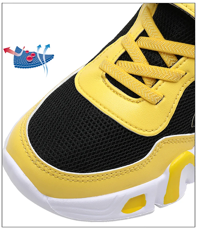 Cartoon Kids Shoes for Boys Mesh sneakers Children Casual Shoes Sporty Little Boy Running Tenis Yellow School Student Shoes 2022 children's shoes for high arches