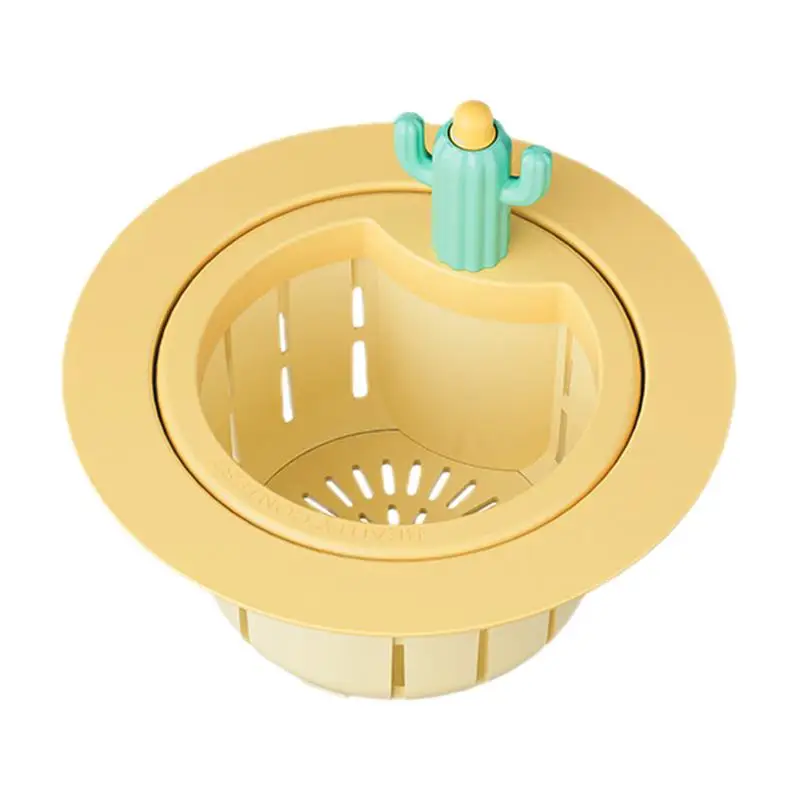 

Сливное сито для кухонной раковины, милый фильтр для кухонной раковины с уплотнителем, сливная корзина для еды, корзина с автоматическим фильтром