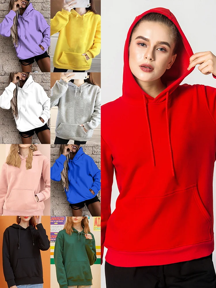 Couples Hoodies Pullovers Korean Version Casual Sweatshirts Long Sleeve Casual Tops Wild Women's Clothing Nine Colors Sweatshirt