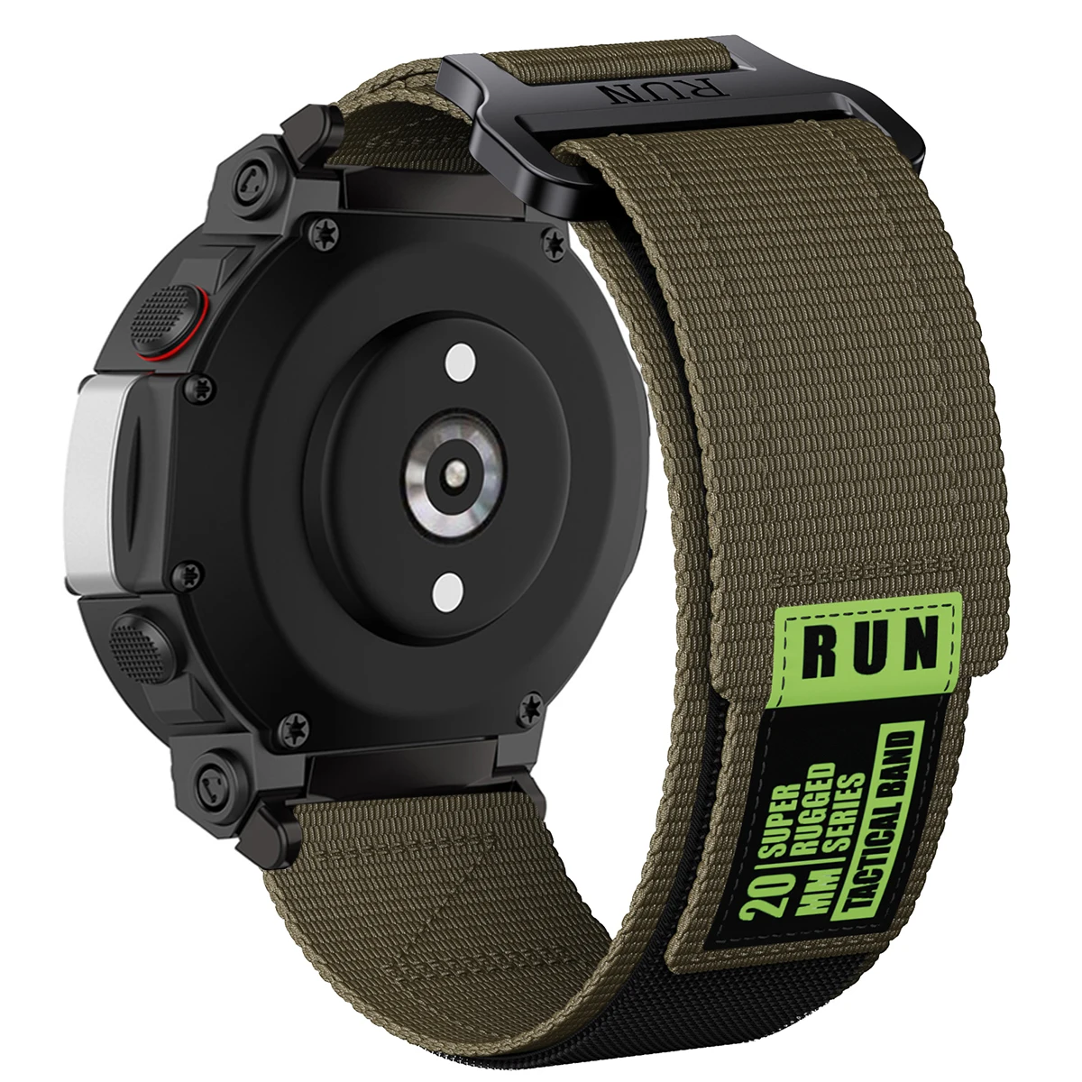 Enhanced Tactical Nylon Band - Ultra Elastic Loop Strap for Smartwatch Sport Bracelet